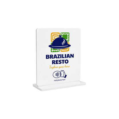 NFC Acrylic Menu Stand
