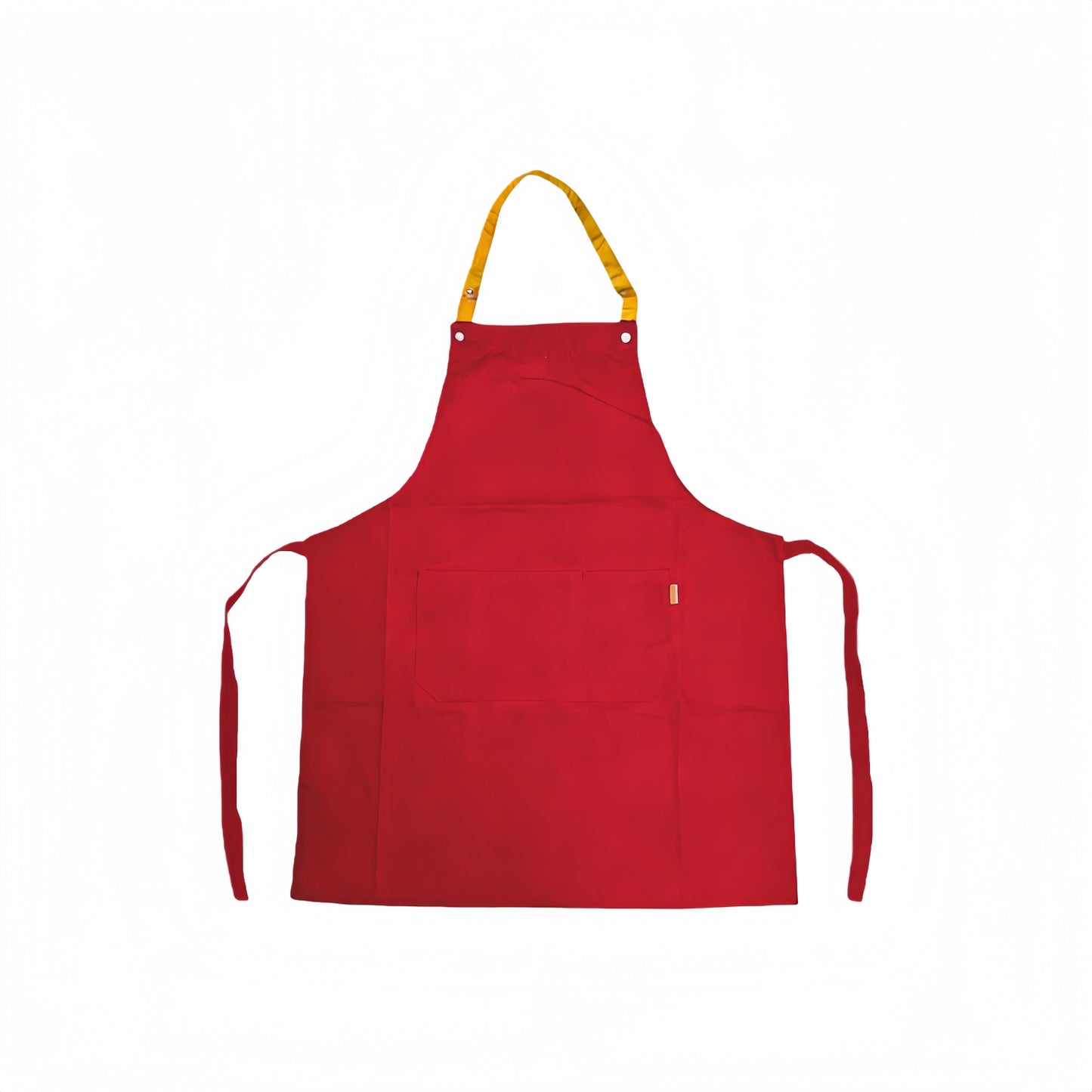 Poly-Cotton Canvas Full Bib Apron With Colour Neck Strap