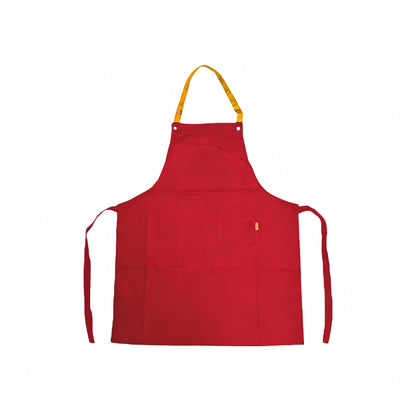 Poly-Cotton Canvas Full Bib Apron With Colour Neck Strap