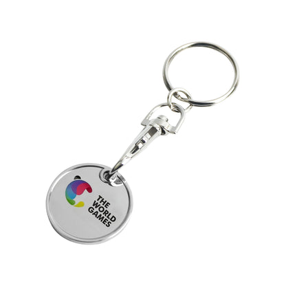 Printed Trolley Coin Keyring