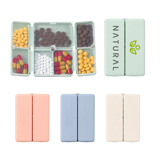Folding 7 Compartment Pills Box