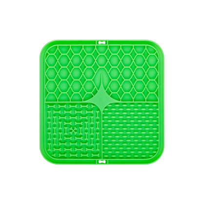 3-Section Dog Enrichment Lick Mat - 15.5 x 15.5 cm