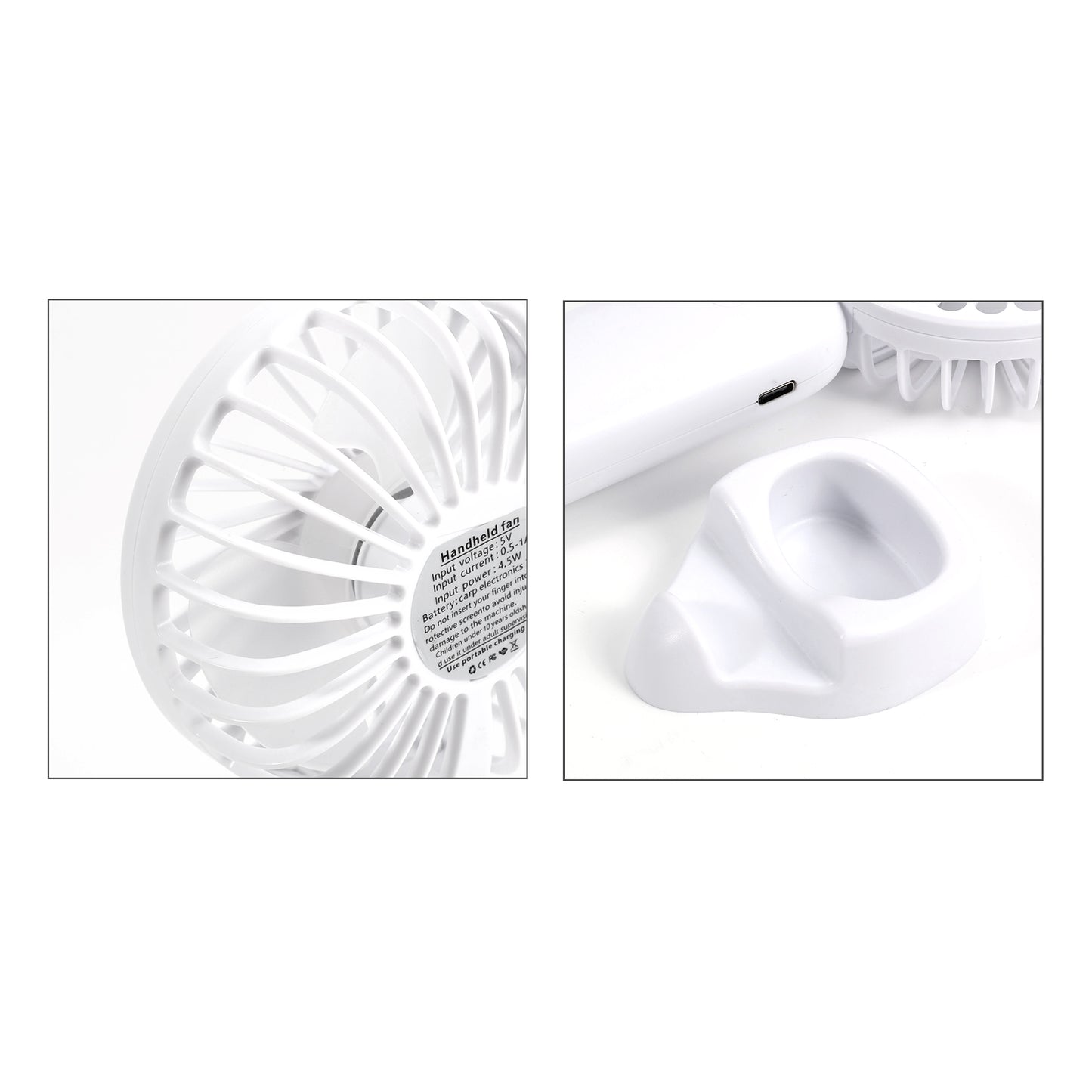 Handheld Fan with Phone Stand