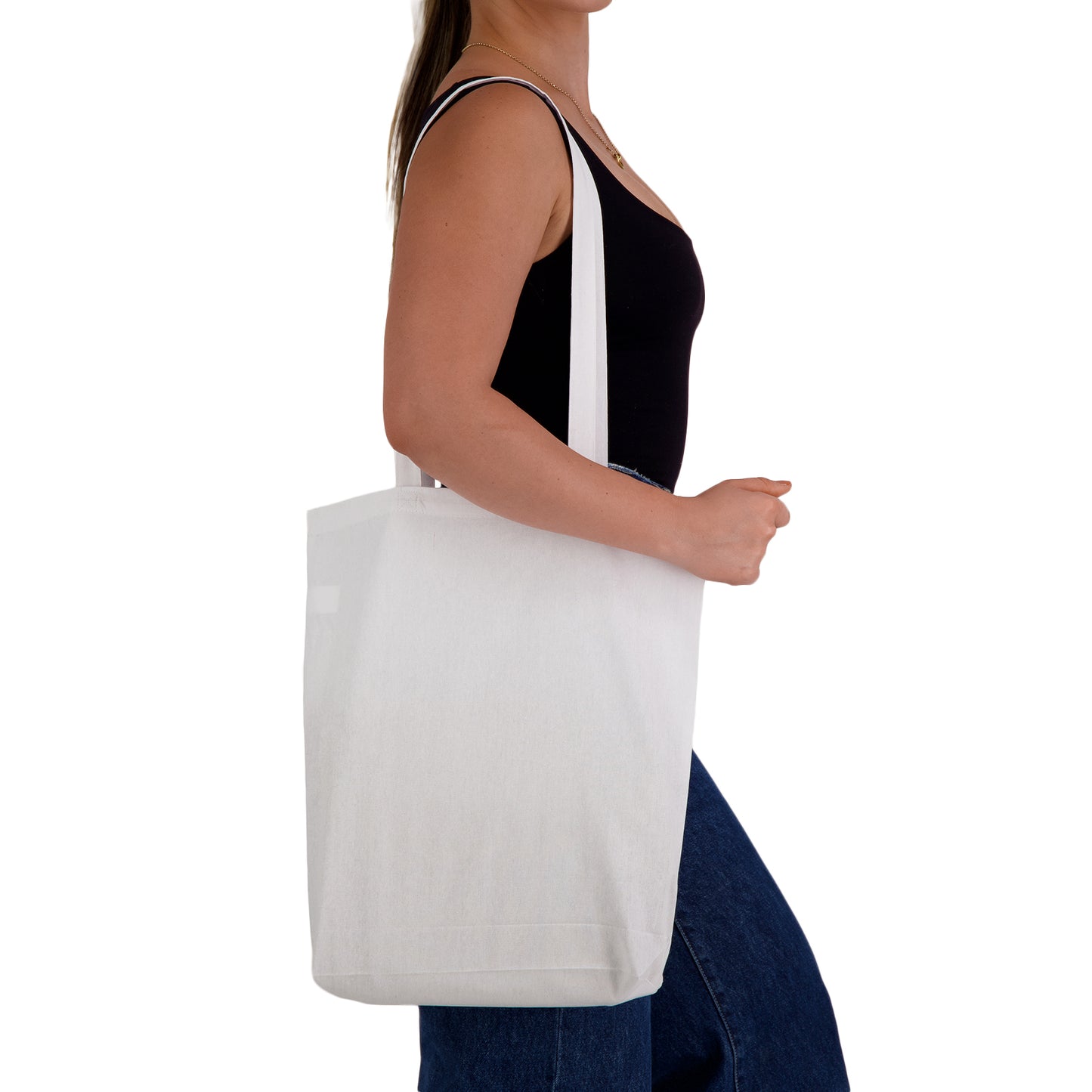Coloured Cotton Long Handle Bag