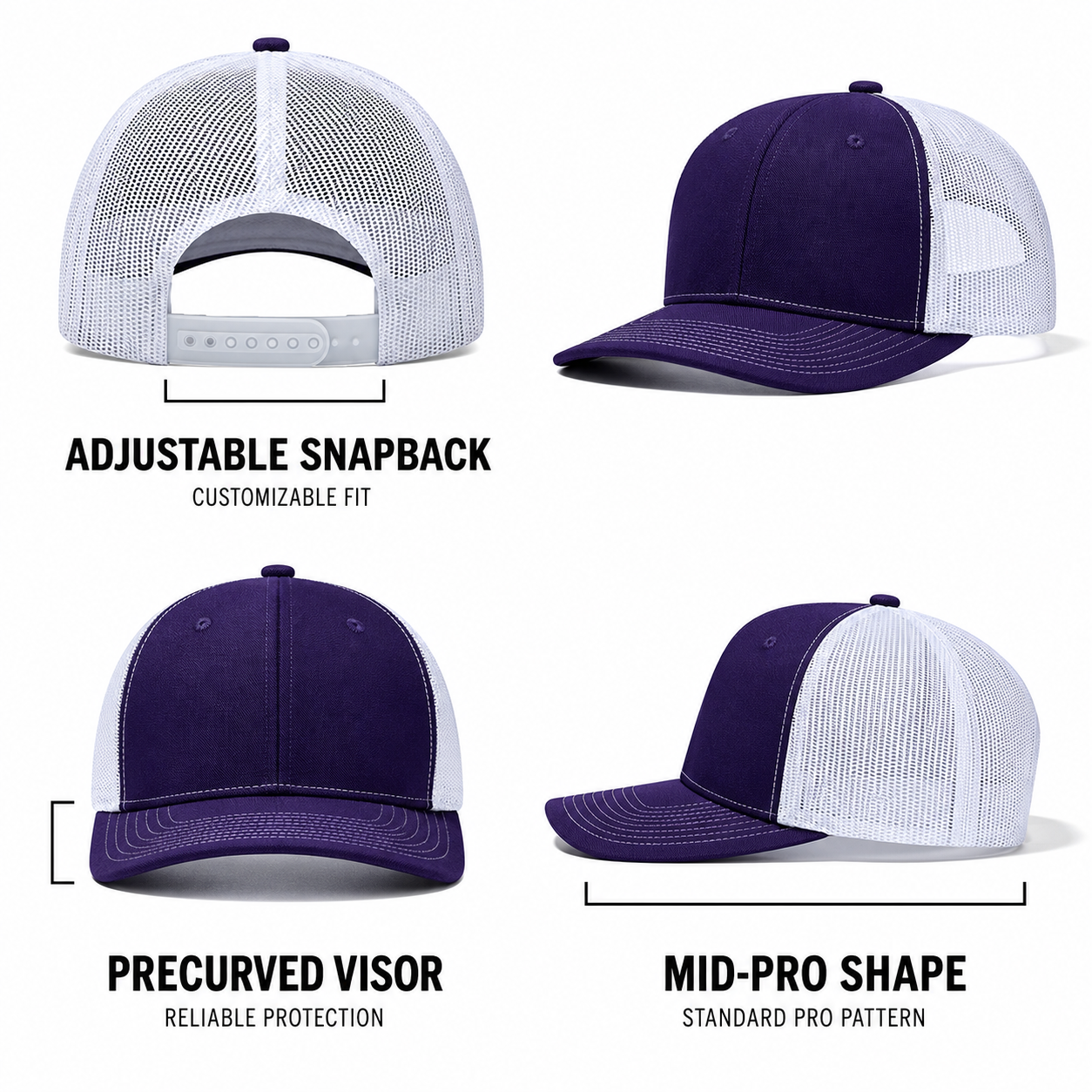 Cotton Mesh Trucker Caps