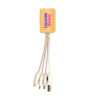 Sprite Square Bamboo Charging Cable