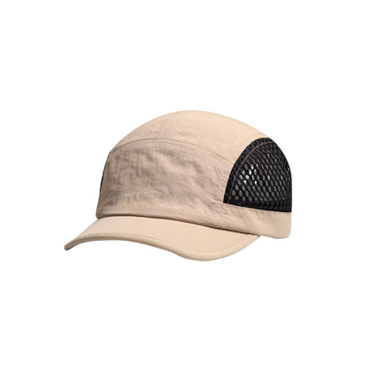 5 Panel Short Brimmed Mesh Running Cap