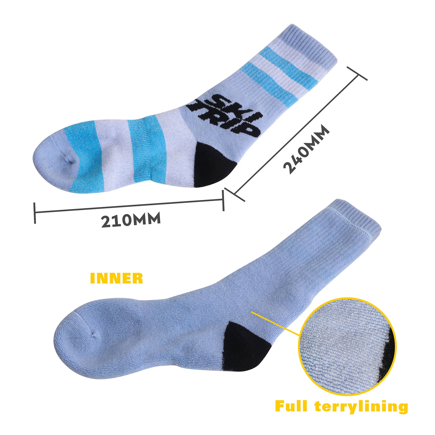 Crew Custom Pattern Merino Wool Socks