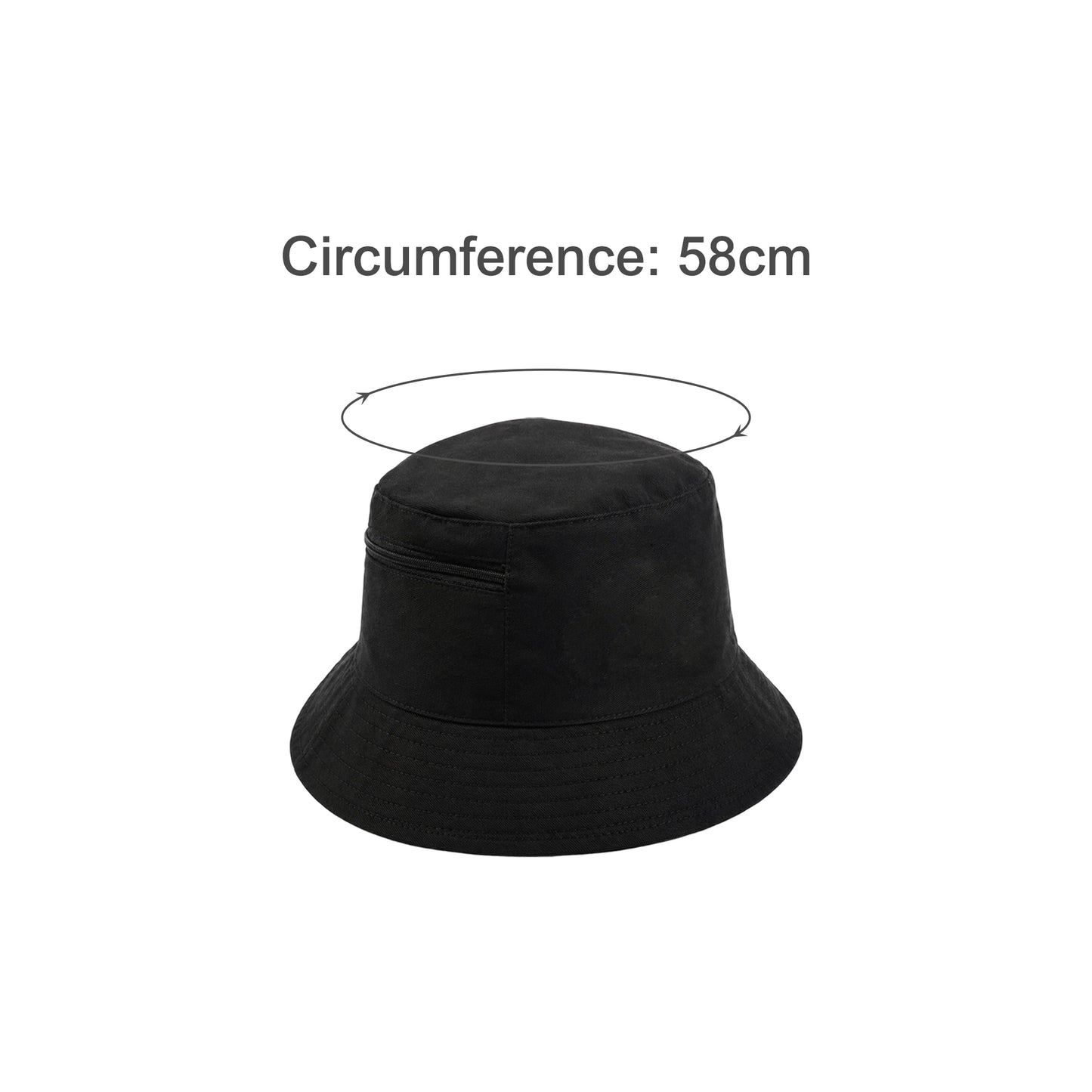Bucket Hat with Card Pocket
