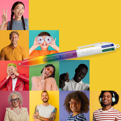BIC® 4 Colours® Rainbow Decor
