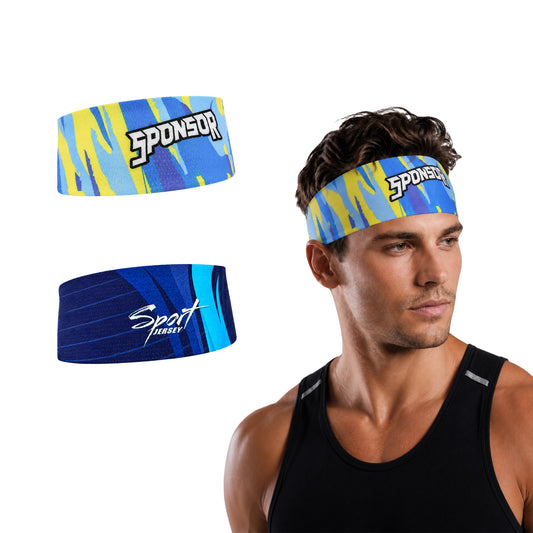 Seamless Breathable Ice Silk Mesh Headband