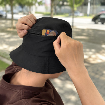 Bucket Hat with Card Pocket