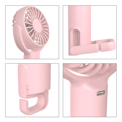 Hook Handheld Fan with 180° Adjustment Angle