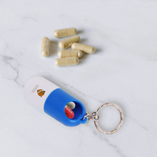 Pill Capsule Keychain