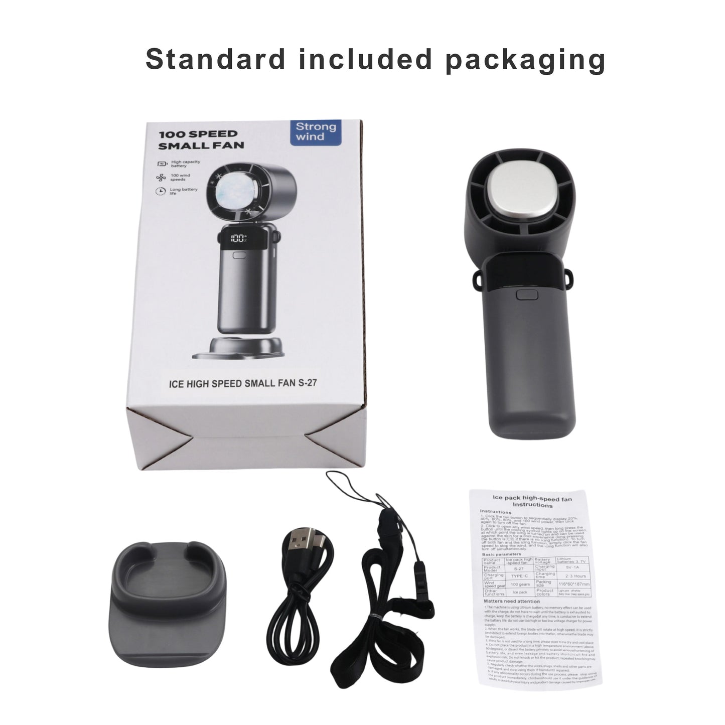 Portable Cooling Fan with Phone Stand