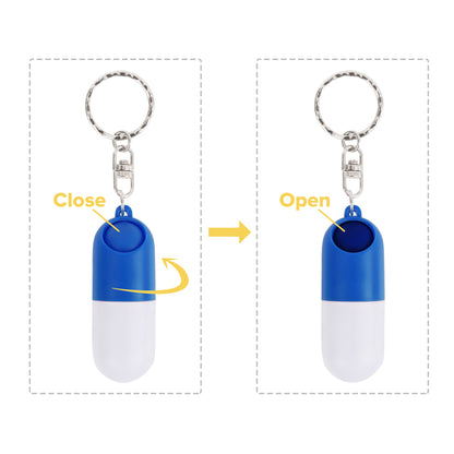 Pill Capsule Keychain