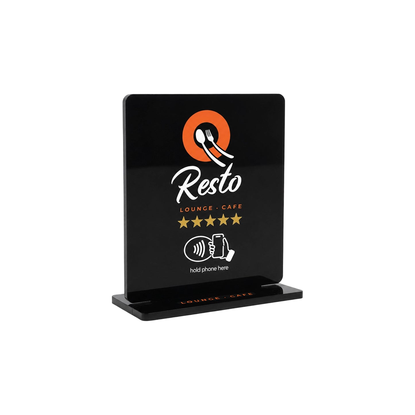 NFC Acrylic Menu Stand