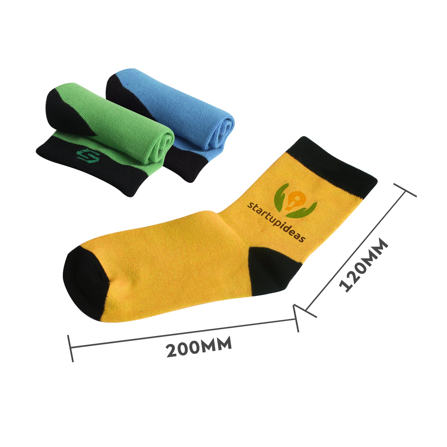 Ankle Custom Pattern Woven Bamboo Socks