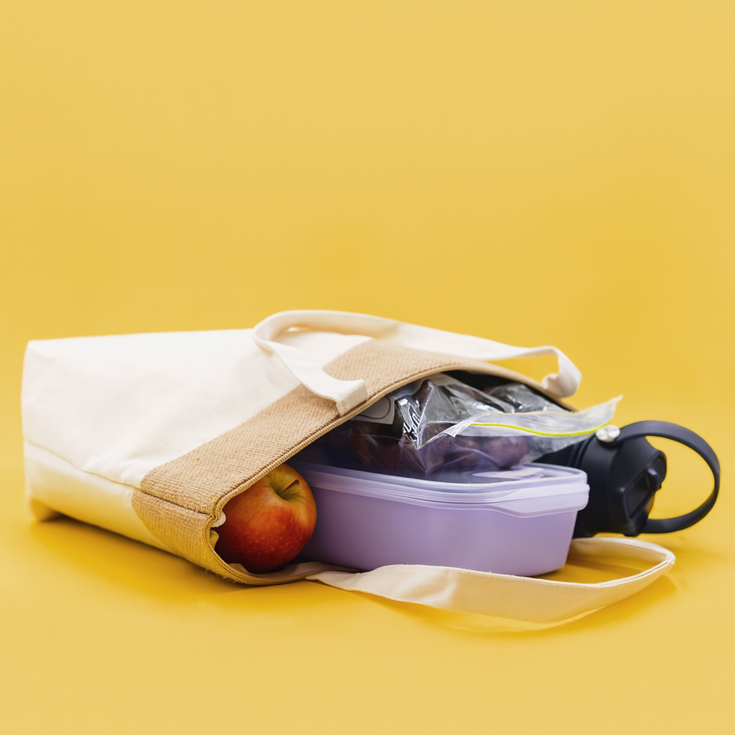 Brooke Jute and Cotton Cooler Bag