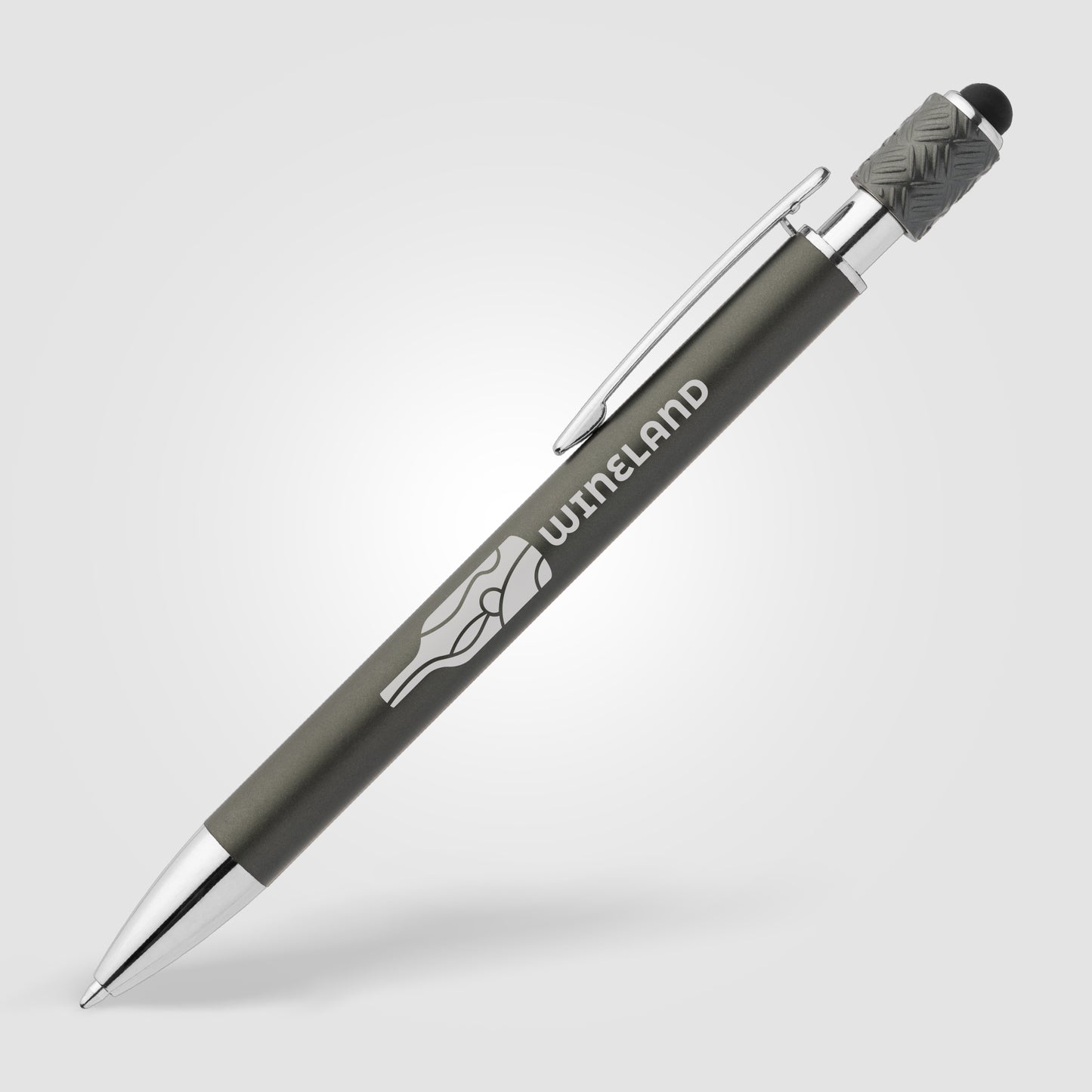 Wave Aluminum Spinner Stylus Pen