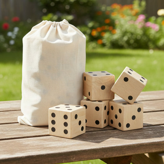 Wooden Yard Dice set