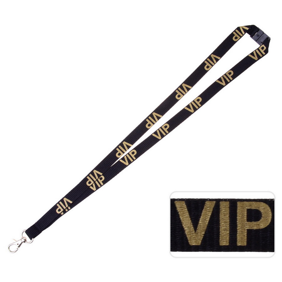 VIP Gold Printed Lanyard | Premium Event Access Lanyard – Campbell ID