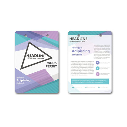 Printed Name Tag - Portrait