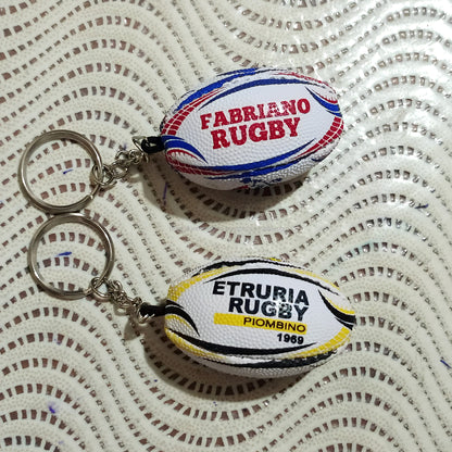 Rugby Ball Keyring