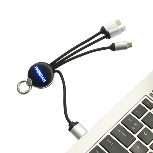 Round Shaped Light Up Charging Cable